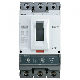 TS630N FMU 630A 3P3T Автоматический выключатель 3-полюсный 630A (65kA) с расцепителем FMU LS Industrial Systems. Вид 1