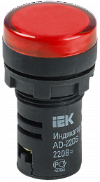 AD22DS Лампа со встроенным светодиодом цвет красный 230В AC ИЭК. Вид 1