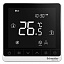 Термостат комнатный цифровой, вкл/выкл для 4-тр.фанкойла ecm modbus ч/б ~230в Schneider Electric. Вид 1.
