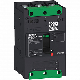 Выключатель-разъединитель 3-полюсный,. NSXm 160na каб.наконеч./шины Schneider Electric. Вид 1
