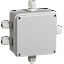 КМ41330 Коробка распаячная для о/п 100х100х50мм IP55 (RAL7035, гермовводы PG9 5 шт) ИЭК. Вид 1.