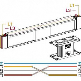 Секция перехода фаз, 3l+n+pe, cu, 1600а Schneider Electric. Вид 1