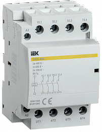 КМ25-40М Контактор модульный 4НО, 25А, 400В AC IEK. Вид 1