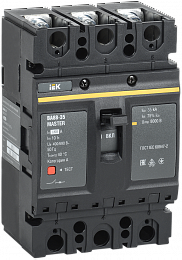 ВА88-35 3Р 160А Автоматический выключатель 3-полюсный, 160А, 35кА MASTER ИЭК. Вид 1