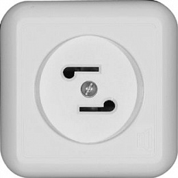 Радиорозетка, О/У изол.пл.30в 50-10000гц (белый) Прима Systeme Electric. Вид 1