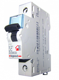 XG3 Автоматический выключатель 1-полюсный, 20А, 6kА (хар-ка C) Legrand. Вид 1