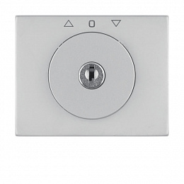 Накладка с замком к жалюзийному замочному выключателю (нержавеющая сталь) K.5 Berker. Вид 1