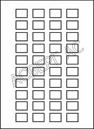 Лист с пустой маркировкой с 40 кругл. самокл.символами 18х27мм Schneider Electric. Вид 1