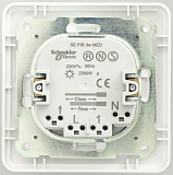 Датчик движения, ИК, pro 2300Вт, в сборе (белый) Wessen 59 Schneider Electric