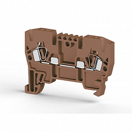 YBK2,5 Клеммник пружинный 2,5мм.кв. (коричневый) Klemsan. Вид 1