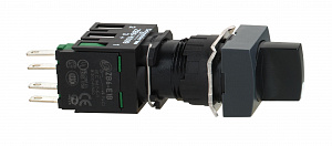 Переключатель 16мм квадратный 2 позици xb6cd221b Schneider Electric. Вид 1