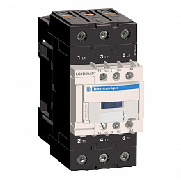 Контактор 3-х полюсный AC3 440В 50А, 230В, 50/60Гц Schneider Electric. Вид 1
