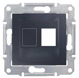 Адаптер для 1 коннект. RJ45,apm,molex,keline,кат. 5е,кат. 6,utp (графит) Sedna Schneider Electric. Вид 1