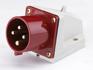 ВС102-4-32-IP44 Вилка стационарная 3P+PE 32А 380-415В DEKraft. Вид 1