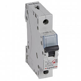 TX3 Автоматический выключатель 1-полюсный 10А 6kА (хар-ка B) Legrand. Вид 1