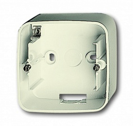 1701-212-500 Коробка для открытого монтажа, 1 пост, серия Busch-Duro 2000 SI, цвет слоновая кость ABB. Вид 1