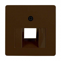 Накладка для розетки UAE-DAT (коричневый, глянцевый) Berker. Вид 1