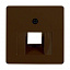 Накладка для розетки UAE-DAT (коричневый, глянцевый) Berker. Вид 1.
