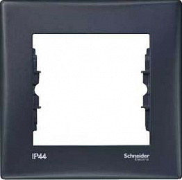 Рамка 1-постовая IP44 (графит) Sedna Schneider Electric. Вид 1