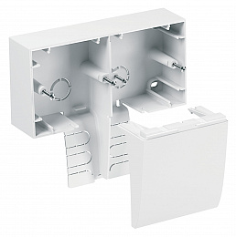Tml-e-коробка двойная г-крышка бел Schneider Electric. Вид 1