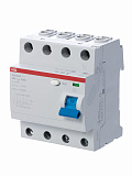F204 AC 25/30 Блок утечки тока 4-полюсный, 25A, 30mA, тип АC (УЗО) ABB