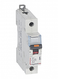 DX3 Автоматический выключатель 1-полюсный 25A 25kA (хар-ка C) Legrand. Вид 1