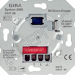 33100 Механизм сенсорного светорегулятора 500Вт GIRA. Вид 1