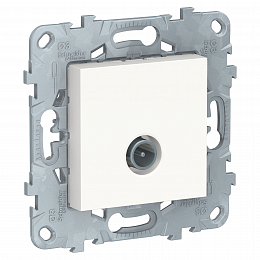 Розетка TV, оконечная (белая) Unica New Schneider Electric. Вид 1