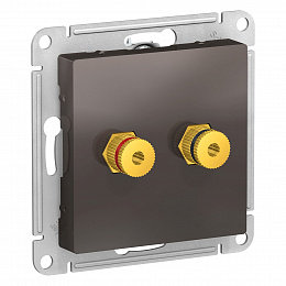 АудиоРозетка двойная (мокко) Atlas Design Systeme Electric. Вид 1