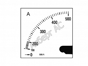 Шкала для амперметра EC72 600/5A Circutor. Вид 1