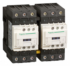 3р реверсивный контактор everlink ac3 440в 40a катушка упр. 24в ac 50/60гц Schneider Electric. Вид 1