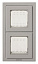 N3272 GR Рамка монтажная 2-постовая, 2-модульная, рамка+набор монтажный IP55, FM, серия Zenit, цвет серый ABB. Вид 1.
