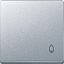 Клавиша с пиктограммой "звонок", sm (алюминий) Merten Schneider Electric. Вид 1.