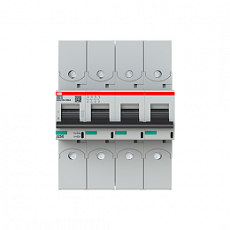 S804P K80 R Автоматический выключатель, 4-полюсный, 80А, 50kA, с кольцевой клеммой (хар-ка K) ABB. Вид 1