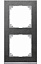 Рамка 2-постовая, sm б/перегородки (сланец/алюминий) Merten M-Pure Décor Schneider Electric. Вид 1.