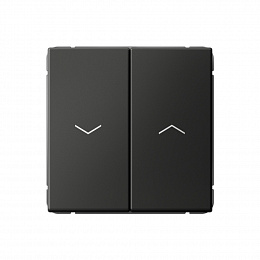 Выключатель 2-кл. для жалюзи, 2х сх.4, 10А, механизм (базальт) ARTGALLERY Systeme Electric. Вид 1