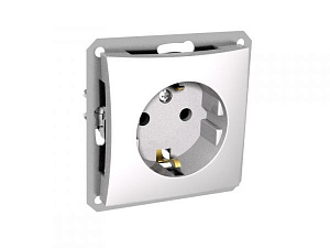 Розетка 2К+З,16А, б/рамки (белый) Дуэт Schneider Electric. Вид 1