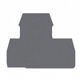 NPP Торцевой изолятор на клеммники 2-х ярусные PIK2,5-4N (серый) Klemsan. Вид 1