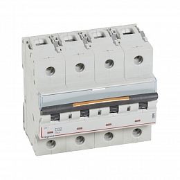 DX3 Автоматический выключатель 4-полюсный 32A 25kA (хар-ка D) Legrand. Вид 1