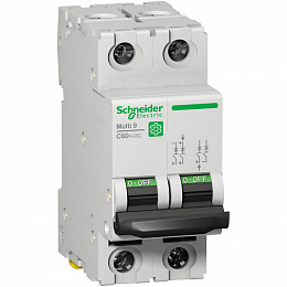 Автоматический выключатель C60H-DC 2-полюсный 25A C Schneider Electric. Вид 1