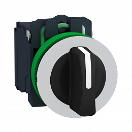 Переключатель 22мм 3 позиции, заподлицо, 2но, пластик c1 Schneider Electric. Вид 1