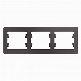 Рамка 3-постовая, горизонтальная (сиреневый туман) Glossa Systeme Electric. Вид 1
