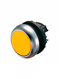 216929 M22-DL-Y Головка кнопки с фиксацией (желтый) Eaton. Вид 1