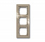 1723-299-500 Рамка 3-постовая, серия axcent, цвет maison-beige ABB. Вид 1.