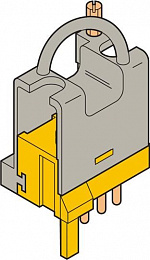 ENT  Разъем FIDE-1/4-G для цепей расцепителя, со стороны 01-02-03-04, для установки контактов BRE-T, четырехполюсный TYCO. Вид 1