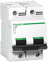 Автоматический выкл. c120h 2п 100a b Schneider Electric. Вид 1