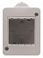 N3291.1 Коробка IP40 для открытой установки на 2 модуля, серия Zenit/Stylo ABB. Вид 1.