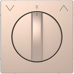 Центральная накладка д/поворот. мех-ма рольставней (шампань) Merten D-Life Schneider Electric. Вид 1