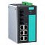 8-портовый управляемый коммутатор: 6х10/100 BaseT Ethernet, 2х100BaseFX, -40...+75С MOXA. Вид 1.