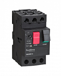 Автоматический выключатель защиты двигателя 3-полюсный, 0.25-0.4A Systeme Electric. Вид 1